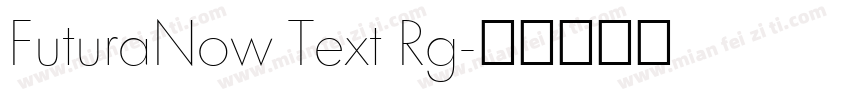 FuturaNow Text Rg字体转换